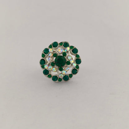 Silver Plated Floral Ring