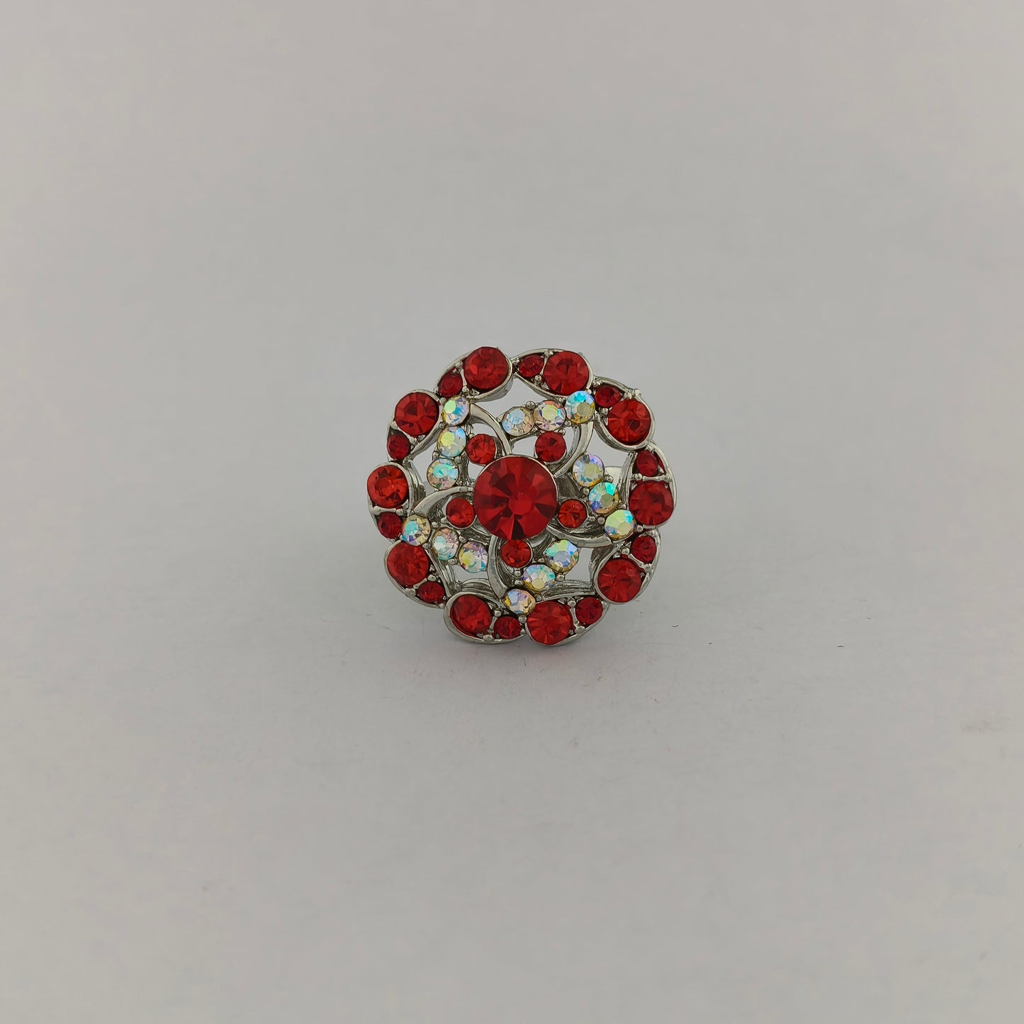 Silver Plated Floral Ring