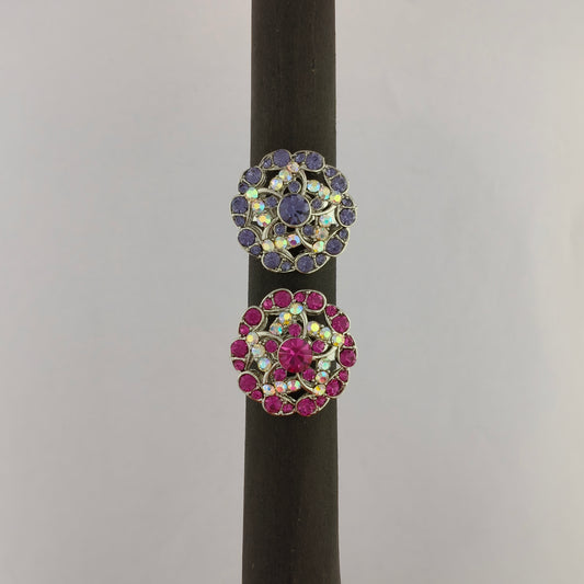 Silver Plated Floral Ring