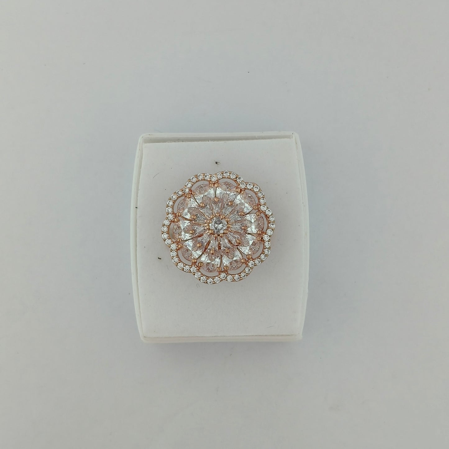 Rose Gold Starburst Flora Ring