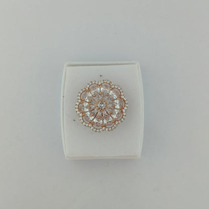 Rose Gold Starburst Flora Ring