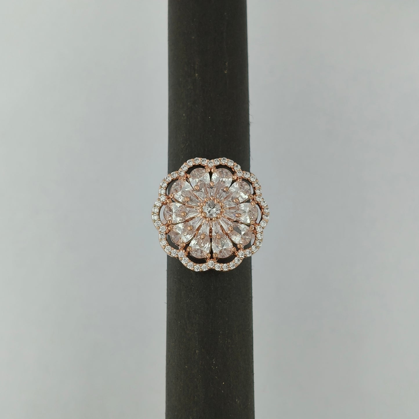Rose Gold Starburst Flora Ring