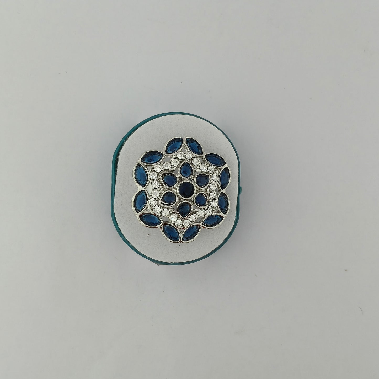 Silver Plated Mosaic Blossom Ring