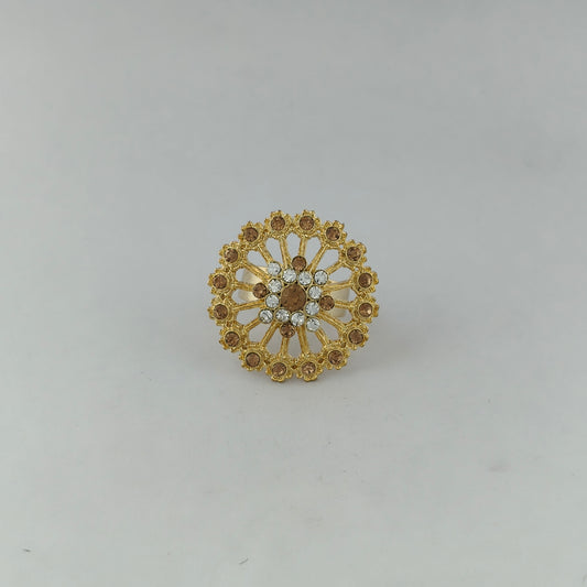Mandala Statement Ring
