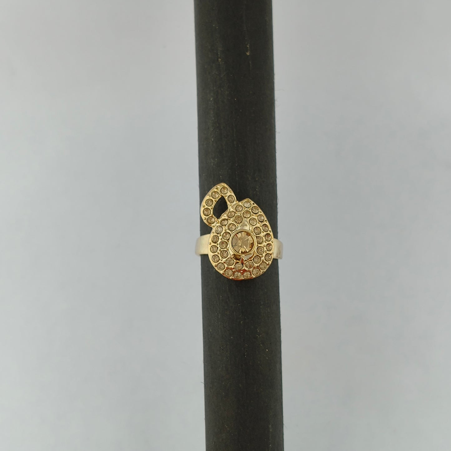 Gold Plated Textured Statement Ring