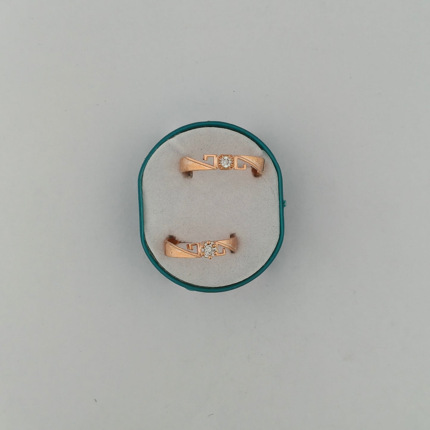Rose Gold Plated Solitaire Bands