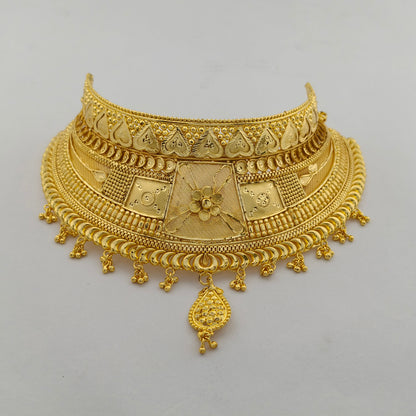 Royal Filigree Gold Choker Set