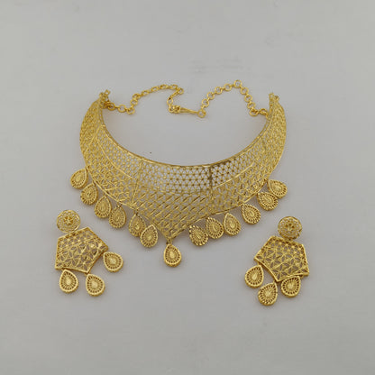 The Plain Gold Mesh Choker